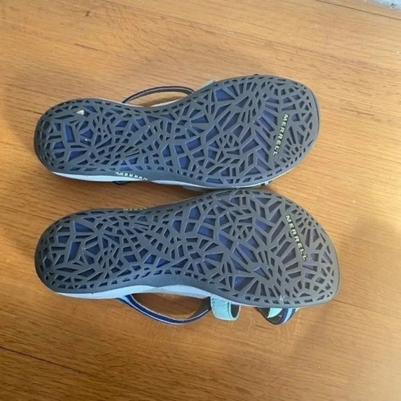 Merrell Blue Slip on Sandals - Picture 9 of 11